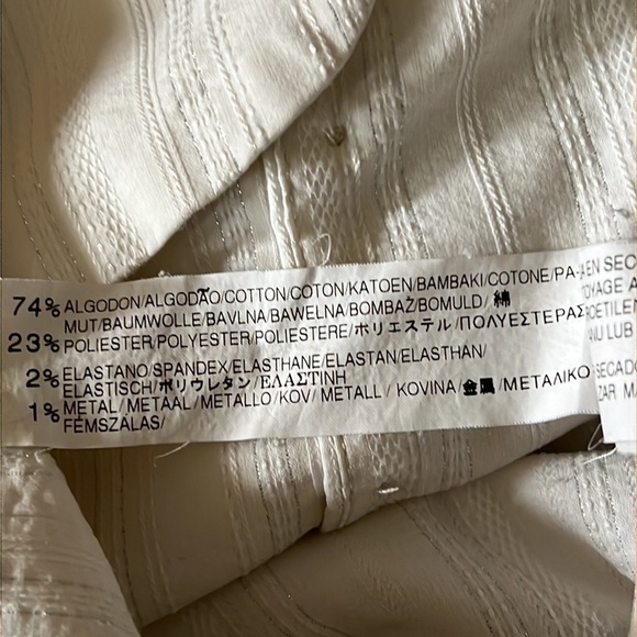 Zara Basic Fitted Bodice Bouse Size M - Picture 6 of 9